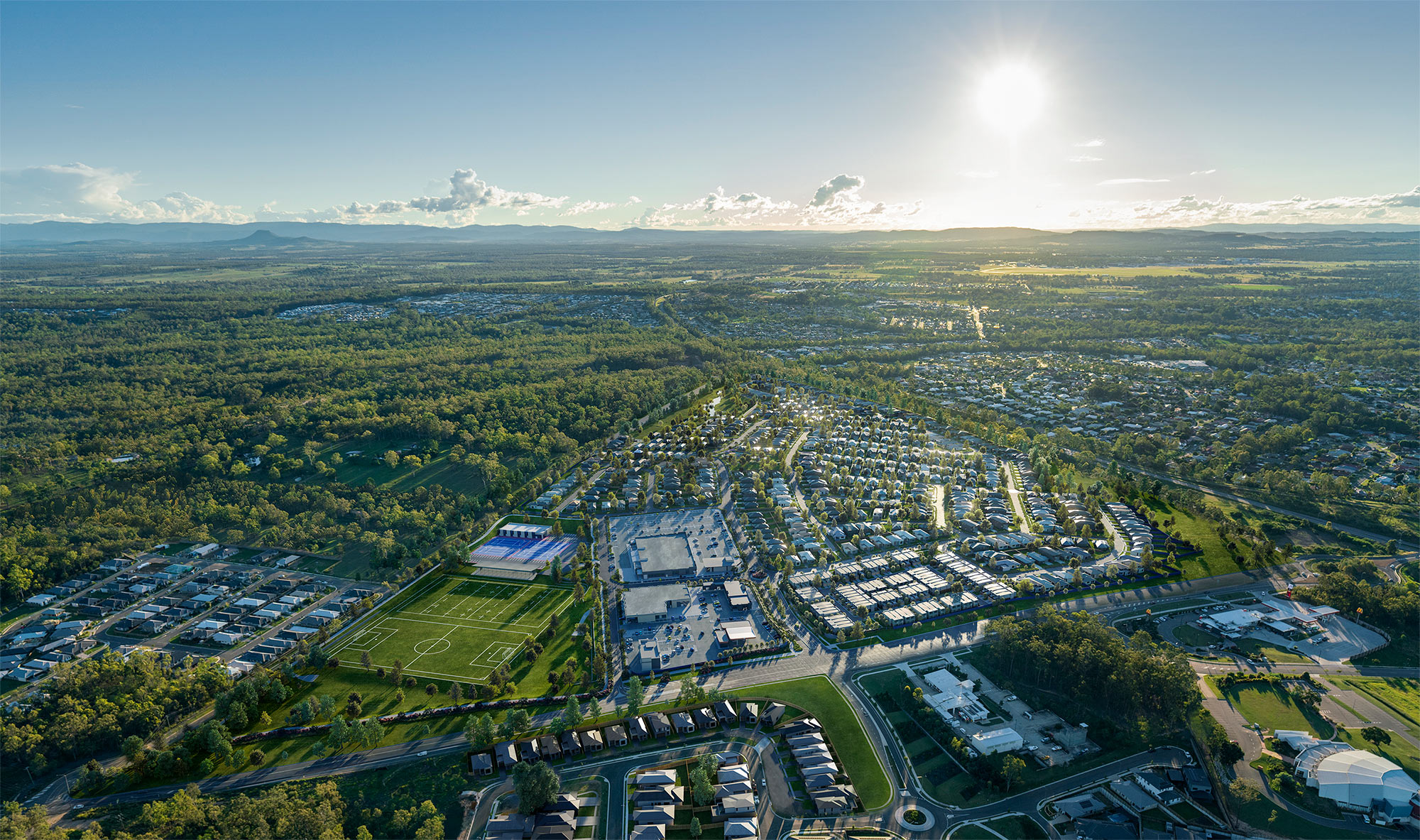 Bellevue aerial shot